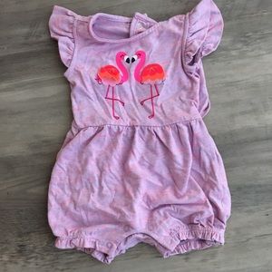 Flamingo open back outfit
